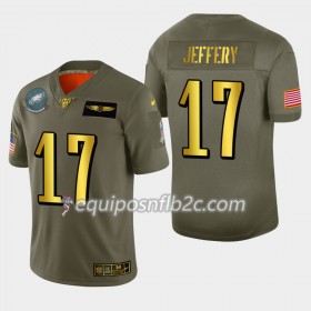 Camiseta Hombre NFL Philadelphia Eagles Alshon Jeffery 17 Nike 2019 Salute to Service 100th
